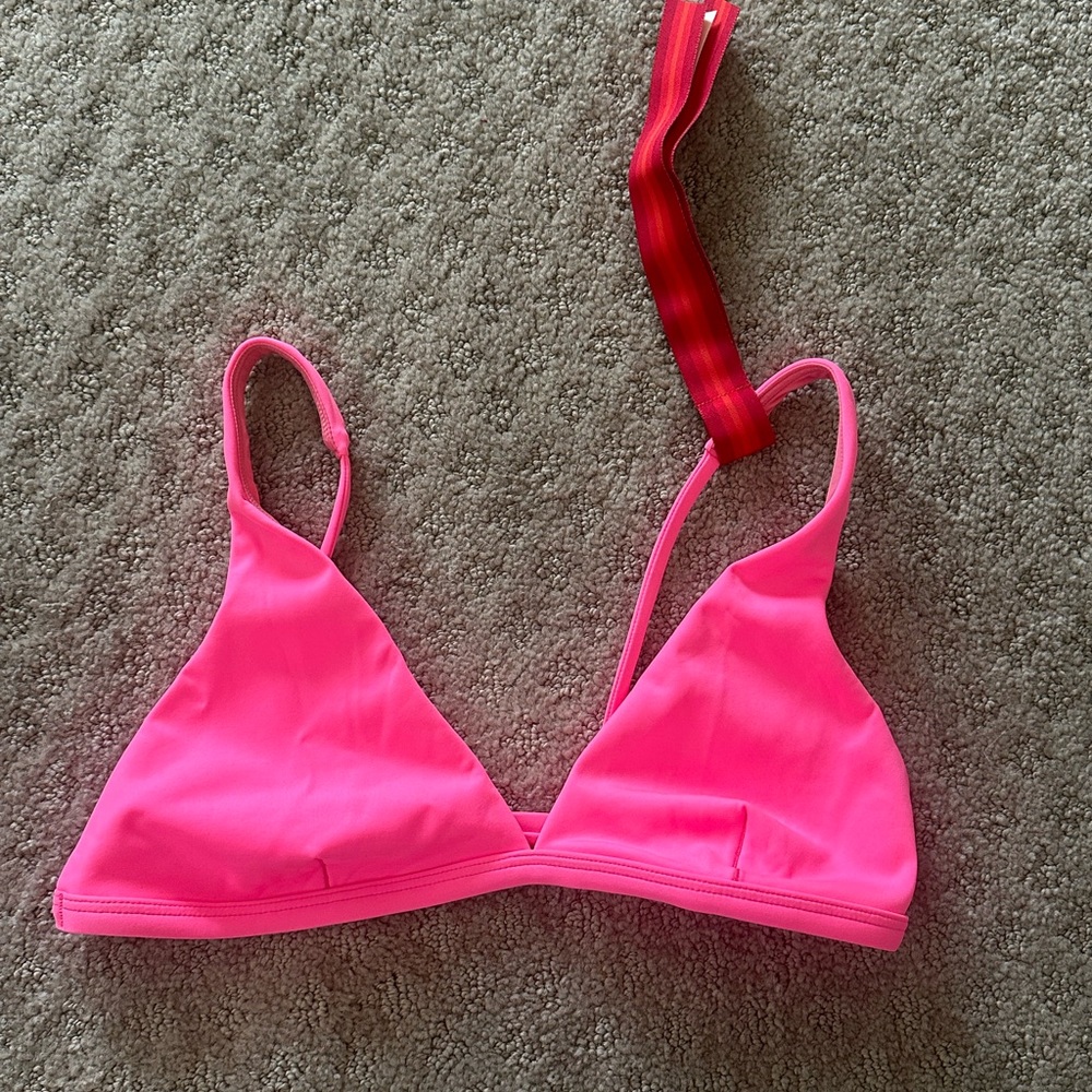 Left on Friday Neon Pink Bikini Top